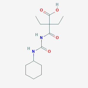 Butanoic acid, 2-[[[(cyclohexylamino)carbonyl]amino]carbonyl]-2-ethyl-