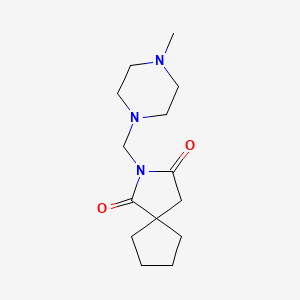 2-[(4-Methylpiperazin-1-yl)methyl]-2-azaspiro[4.4]nonane-1,3-dione