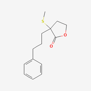 3-(Methylsulfanyl)-3-(3-phenylpropyl)oxolan-2-one