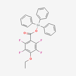 [(4-Ethoxy-2,3,5,6-tetrafluorobenzoyl)oxy](triphenyl)stannane