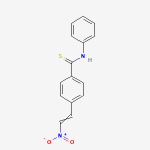 4-(2-Nitroethenyl)-N-phenylbenzene-1-carbothioamide