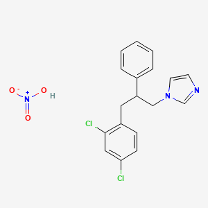 1-[3-(2,4-Dichlorophenyl)-2-phenylpropyl]imidazole;nitric acid