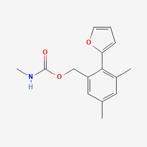 [2-(furan-2-yl)-3,5-dimethylphenyl]methyl N-methylcarbamate