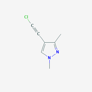 1H-Pyrazole, 4-(chloroethynyl)-1,3-dimethyl-