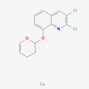 copper;2,3-dichloro-8-(3,4-dihydro-2H-pyran-2-yloxy)quinoline