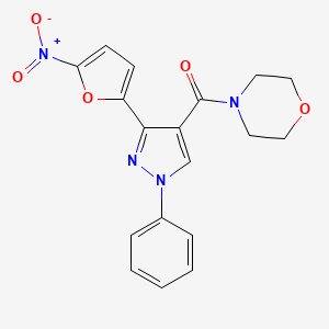 (Morpholin-4-yl)[3-(5-nitrofuran-2-yl)-1-phenyl-1H-pyrazol-4-yl]methanone