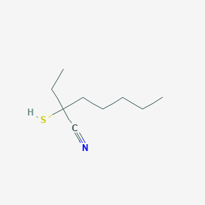 2-Ethyl-2-sulfanylheptanenitrile