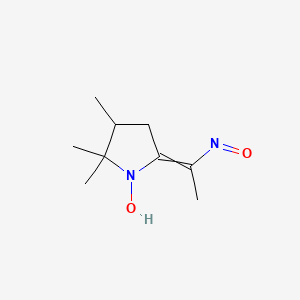 2,2,3-Trimethyl-5-(1-nitrosoethylidene)pyrrolidin-1-ol