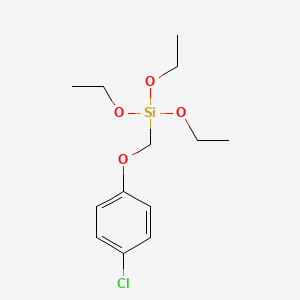 [(4-Chlorophenoxy)methyl](triethoxy)silane