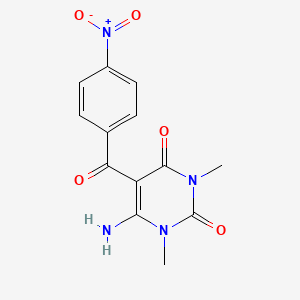 6-Amino-1,3-dimethyl-5-(4-nitrobenzoyl)pyrimidine-2,4-dione