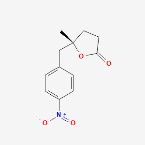 (5S)-5-Methyl-5-[(4-nitrophenyl)methyl]oxolan-2-one