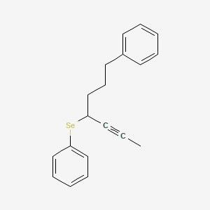 [(7-Phenylhept-2-yn-4-yl)selanyl]benzene