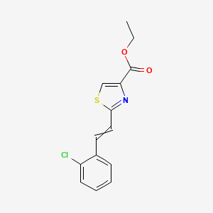 Ethyl 2-[2-(2-chlorophenyl)ethenyl]-1,3-thiazole-4-carboxylate