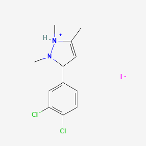 3-(3,4-Dichlorophenyl)-1,2,5-trimethyl-2,3-dihydro-1H-pyrazol-1-ium iodide