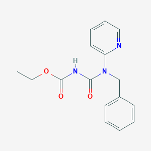 Carbamic acid, [[(phenylmethyl)-2-pyridinylamino]carbonyl]-, ethyl ester