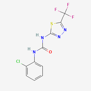 N-(2-Chlorophenyl)-N'-[5-(trifluoromethyl)-1,3,4-thiadiazol-2-yl]urea