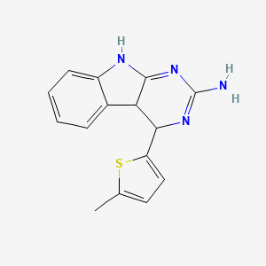 molecular formula C15H14N4S B1456841 4-(5-methyl-2-thienyl)-4,4a-dihydro-1H-pyrimido[4,5-b]indol-2-amine CAS No. 1428139-43-8