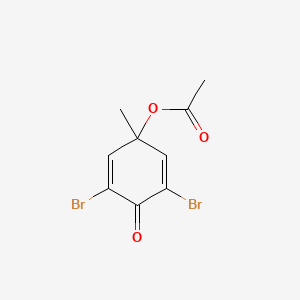 3,5-Dibromo-1-methyl-4-oxocyclohexa-2,5-dien-1-yl acetate