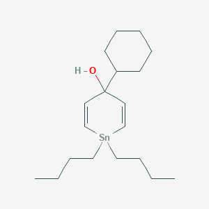 1,1-Dibutyl-4-cyclohexyl-1,4-dihydrostannin-4-ol