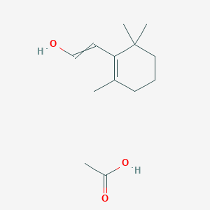 Acetic acid;2-(2,6,6-trimethylcyclohexen-1-yl)ethenol