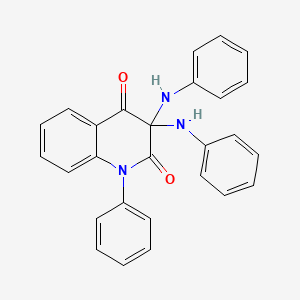 2,4(1H,3H)-Quinolinedione, 1-phenyl-3,3-bis(phenylamino)-