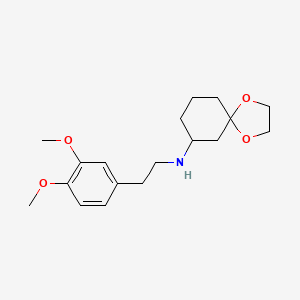 N-[2-(3,4-Dimethoxyphenyl)ethyl]-1,4-dioxaspiro[4.5]decan-7-amine