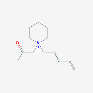 1-(2-Oxopropyl)-1-(penta-2,4-dien-1-yl)piperidin-1-ium