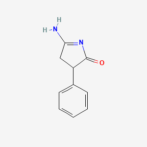 2H-Pyrrol-2-one, 5-amino-3,4-dihydro-3-phenyl-