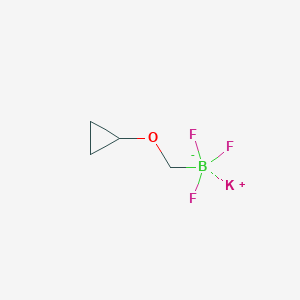 molecular formula C4H7BF3KO B1456854 Potassium (cyclopropoxymethyl)trifluoroborate CAS No. 910251-14-8