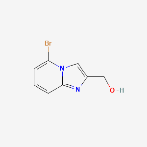 molecular formula C8H7BrN2O B1456856 (5-溴咪唑并[1,2-a]吡啶-2-基)甲醇 CAS No. 881841-53-8
