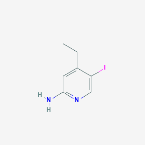 molecular formula C7H9IN2 B1456866 4-乙基-5-碘吡啶-2-胺 CAS No. 1215556-52-7