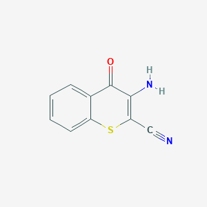 3-Amino-4-oxo-4H-1-benzothiopyran-2-carbonitrile