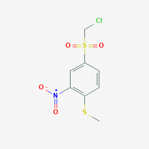 4-(Chloromethanesulfonyl)-1-(methylsulfanyl)-2-nitrobenzene