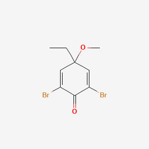 2,6-Dibromo-4-ethyl-4-methoxycyclohexa-2,5-dien-1-one