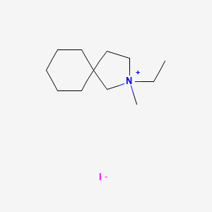 2-Azoniaspiro[4.5]decane, 2-ethyl-2-methyl-, iodide