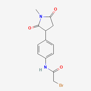 2-Bromo-N-[4-(1-methyl-2,5-dioxopyrrolidin-3-yl)phenyl]acetamide