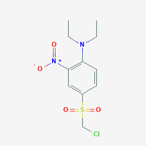 4-(Chloromethanesulfonyl)-N,N-diethyl-2-nitroaniline