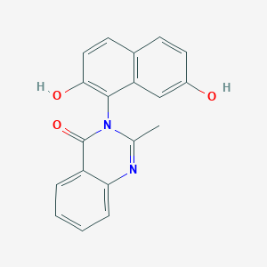 4(3H)-Quinazolinone, 3-(2,7-dihydroxy-1-naphthalenyl)-2-methyl-