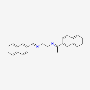 (1E,1'E)-N,N'-(Ethane-1,2-diyl)bis[1-(naphthalen-2-yl)ethan-1-imine]