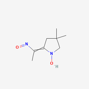 4,4-Dimethyl-2-(1-nitrosoethylidene)pyrrolidin-1-ol