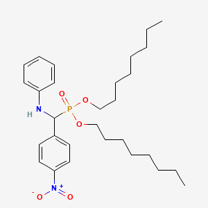 Dioctyl [anilino(4-nitrophenyl)methyl]phosphonate