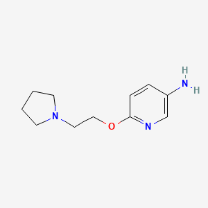 B1456884 5-Amino-2-((pyrrolidin-1-yl)ethoxy)pyridine CAS No. 945720-38-7