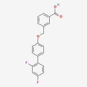 B1456885 3-(2',4'-Difluoro-biphenyl-4-yloxymethyl)-benzoic acid CAS No. 1286754-98-0