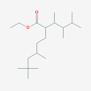 Ethyl 2-(3,4-dimethylpentan-2-YL)-5,7,7-trimethyloctanoate