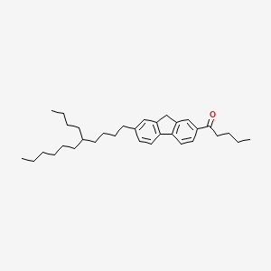 1-[7-(5-Butylundecyl)-9H-fluoren-2-YL]pentan-1-one