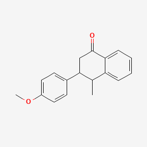 1(2H)-Naphthalenone, 3,4-dihydro-3-(4-methoxyphenyl)-4-methyl-