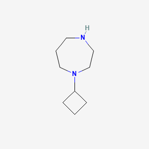 molecular formula C9H18N2 B1456889 1-环丁基-[1,4]二氮杂环 CAS No. 851049-21-3