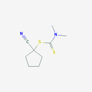 1-Cyanocyclopentyl dimethylcarbamodithioate