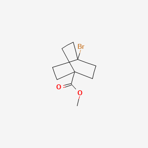 molecular formula C10H15BrO2 B1456902 4-溴双环[2.2.2]辛烷-1-甲酸甲酯 CAS No. 23062-51-3