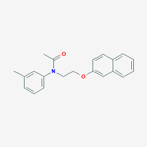 Acetamide, N-(3-methylphenyl)-N-[2-(2-naphthalenyloxy)ethyl]-